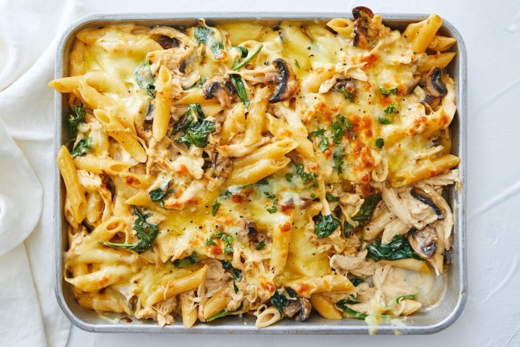 Simple and Healthy Chicken Pasta Bake Recipe for Dinner
